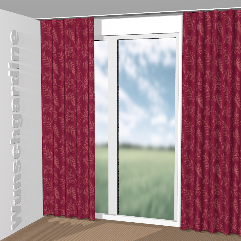 Wellenvorhang aus Luna Leaf GS1028-060