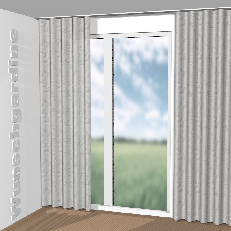 Wellenvorhang aus Luna Leaf GS1028-091