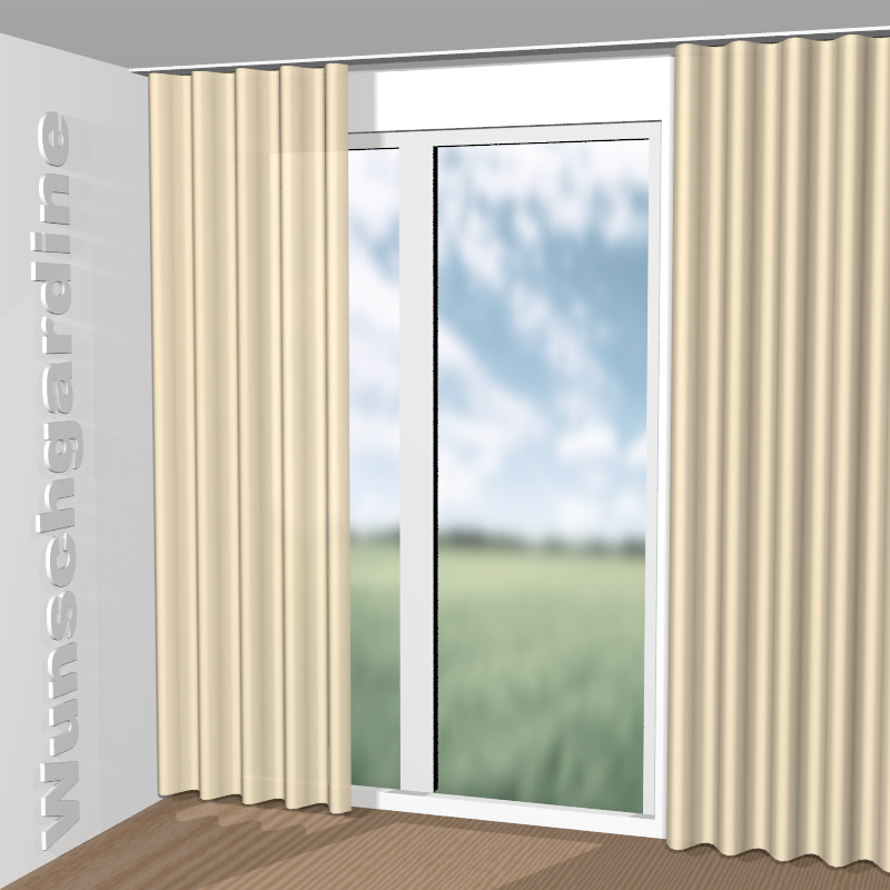 Wellenvorhang aus Messina Soft RE 11031-243