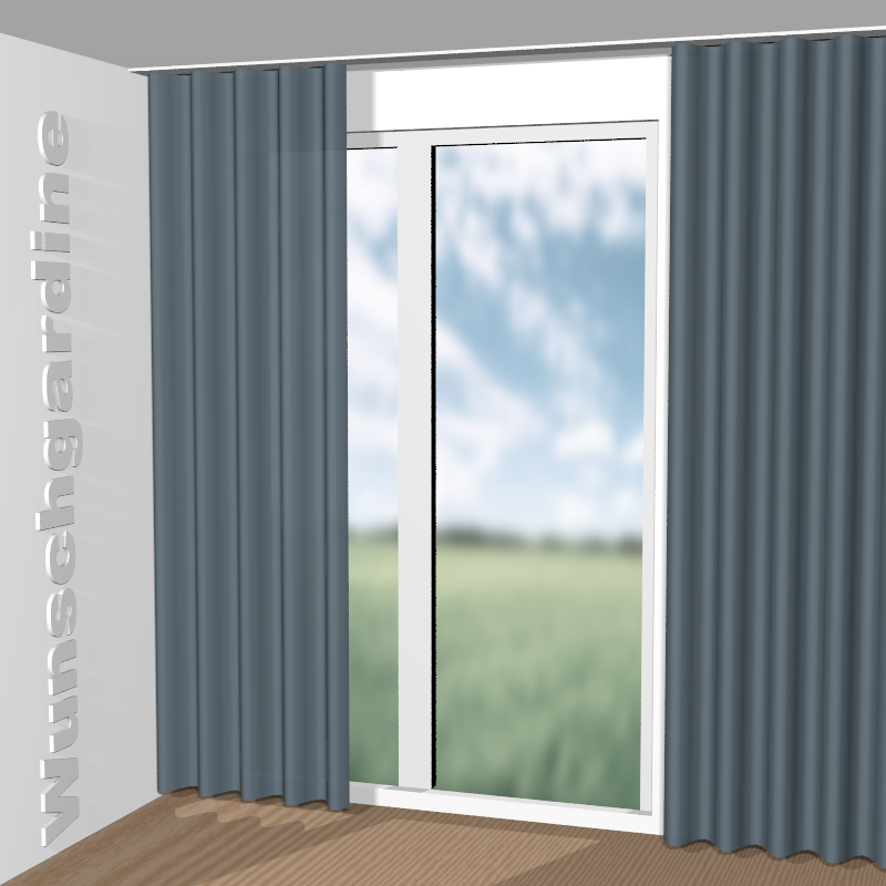 Wellenvorhang aus Messina Soft RE 11031-556