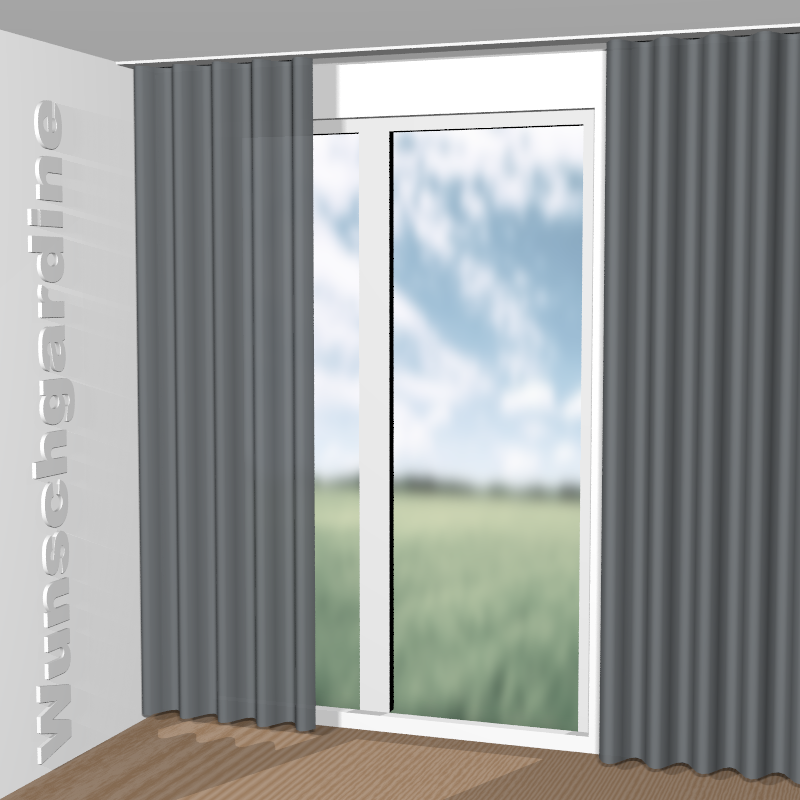 Wellenvorhang aus Messina Soft RE 11031-596