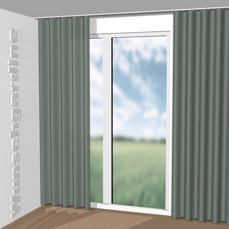 Wellenvorhang aus Messina Soft RE 11031-766