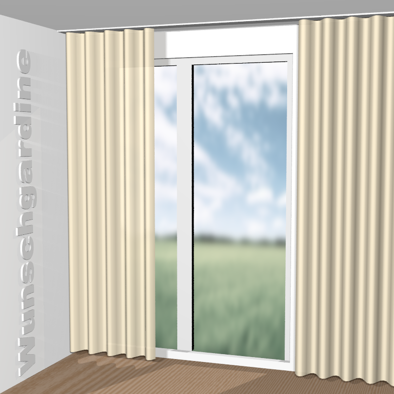 Wellenvorhang aus Messina Soft RE 11031-813