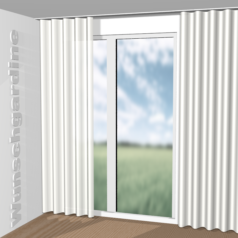 Wellenvorhang aus Messina Soft RE 11031-980