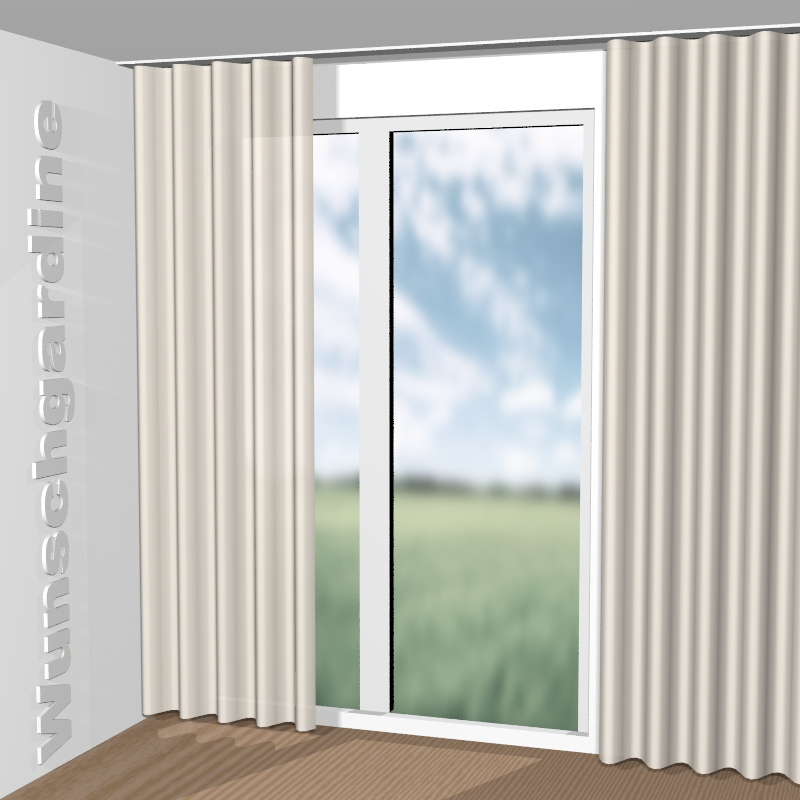 Wellenvorhang aus Messina Soft RE 11031-981