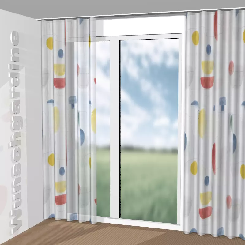 Wellenvorhang aus Mid Century 8-4984-010
