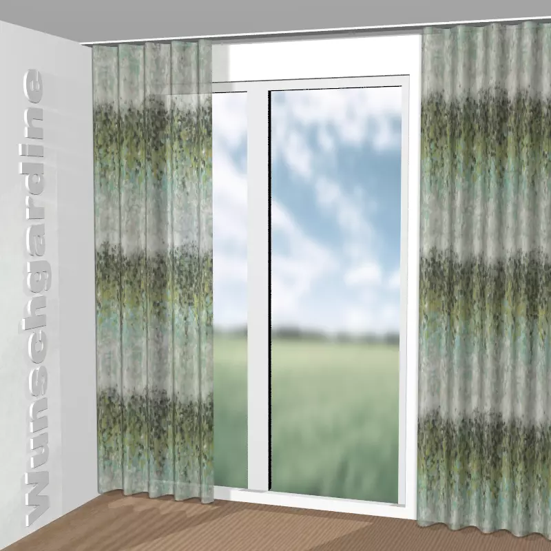 Wellenvorhang aus Monet 1-8879-030