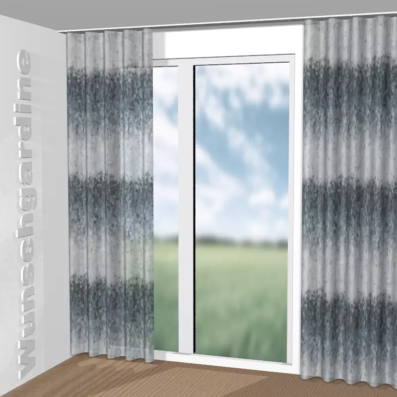 Wellenvorhang aus Monet 1-8879-050
