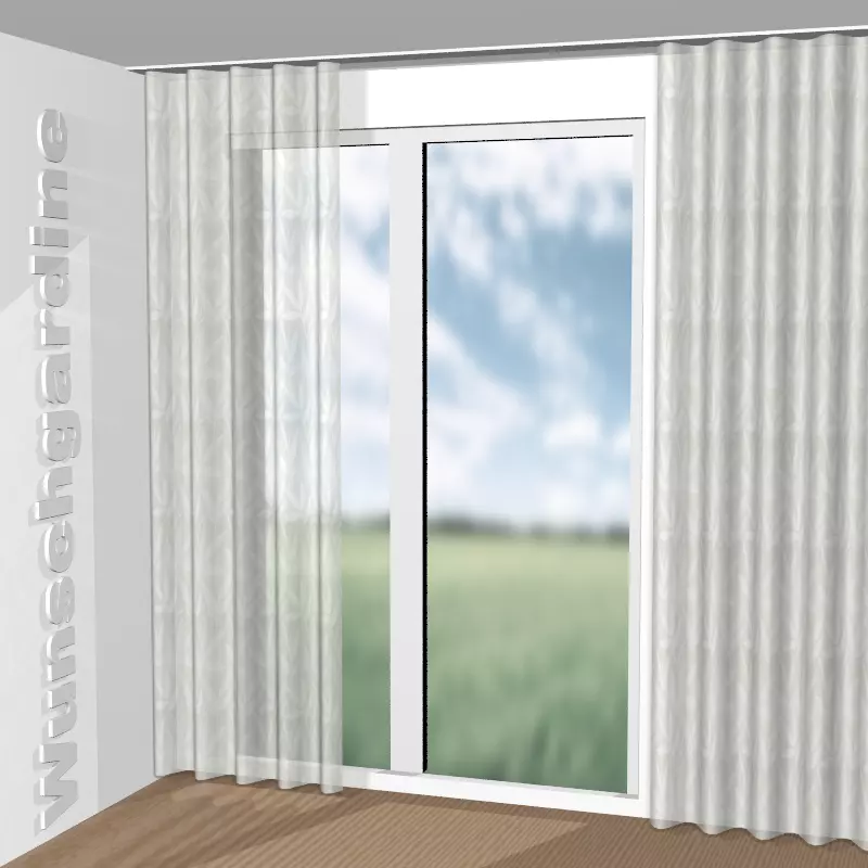 Wellenvorhang aus Natural Desire JA7005-070