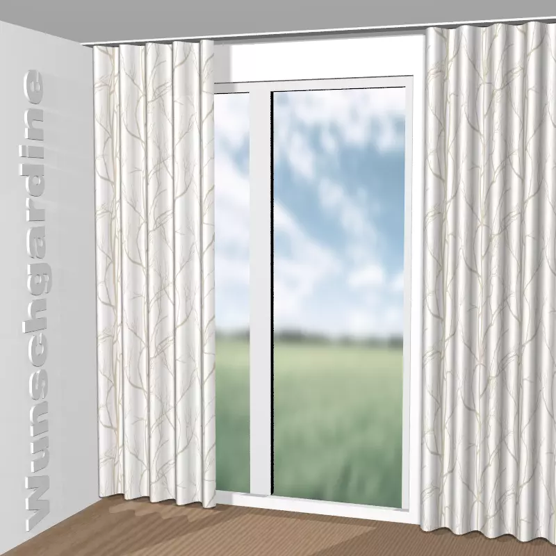Wellenvorhang aus Nature 8-4744-070