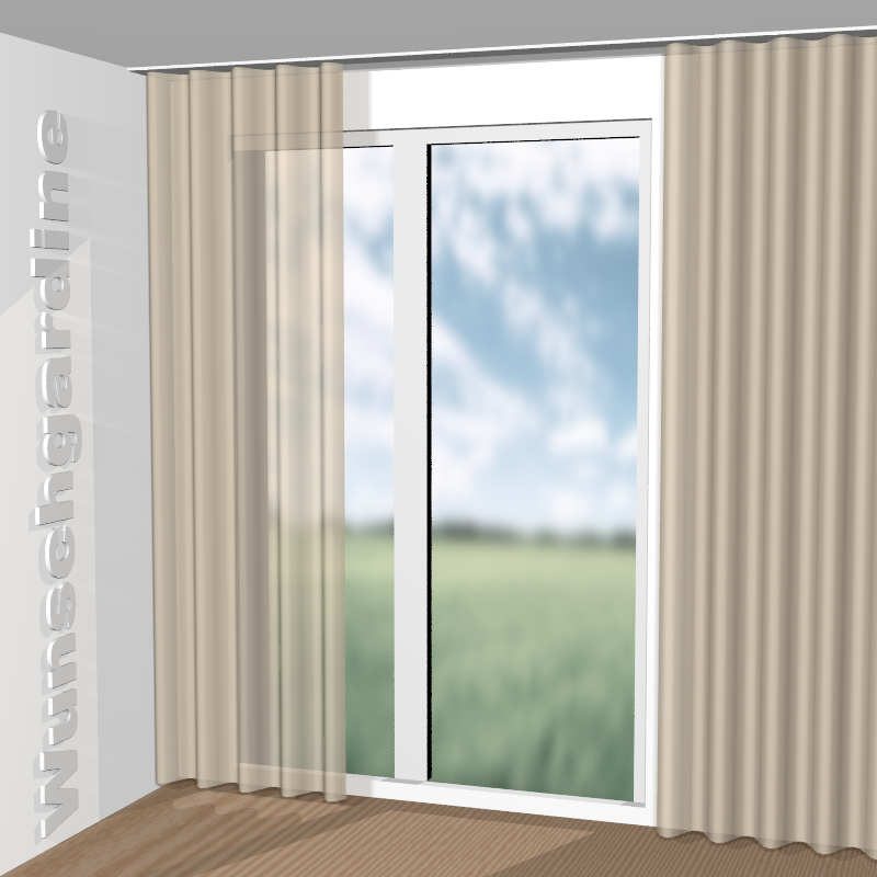 Wellenvorhang aus Niket 11051-812