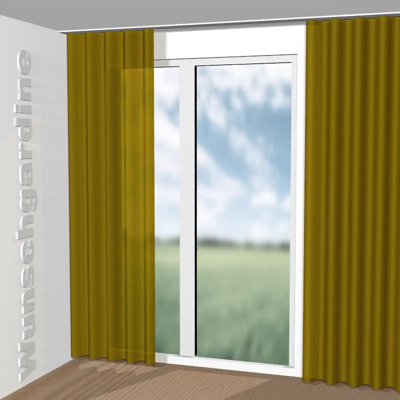 Wellenvorhang aus Noblesse Stripe JA3037-040