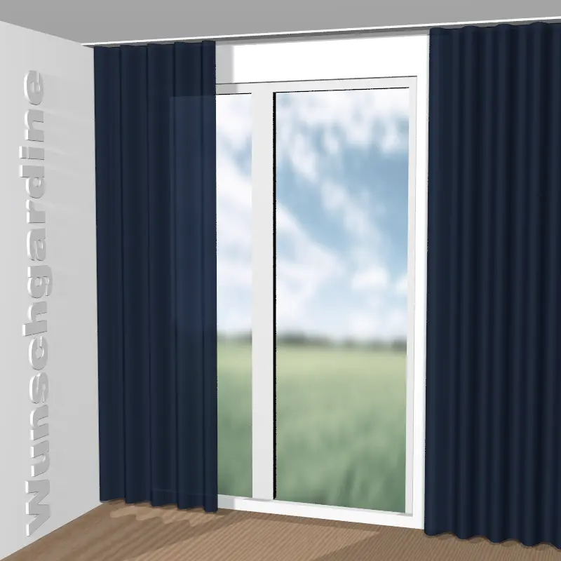 Wellenvorhang aus Noblesse Stripe JA3037-052