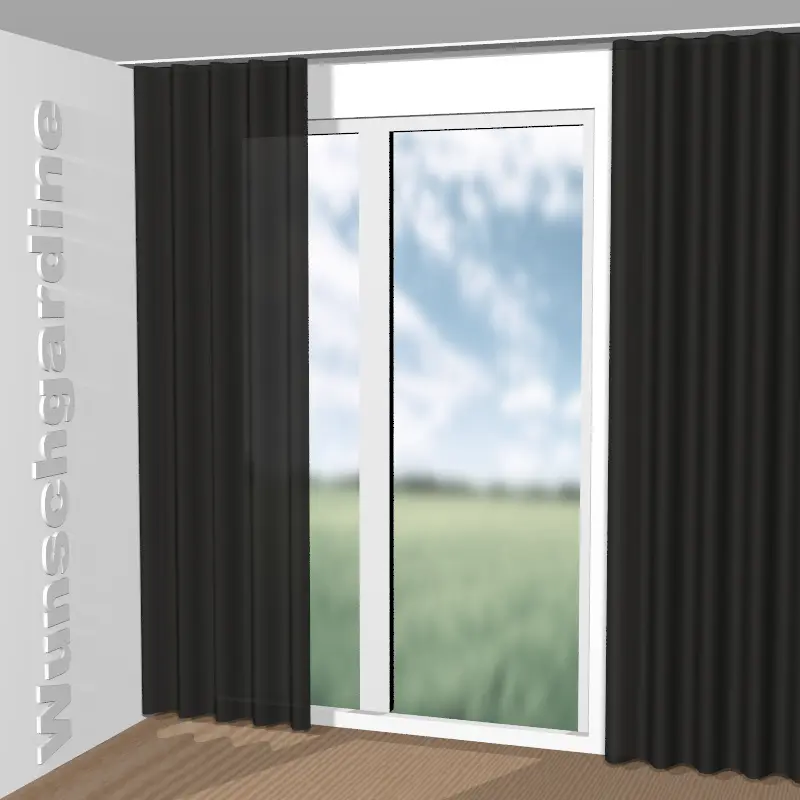 Wellenvorhang aus Noblesse Stripe JA3037-093