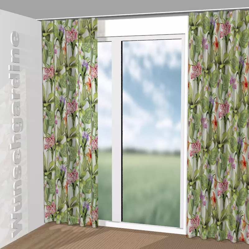 Wellenvorhang aus Orchid JA8034-060