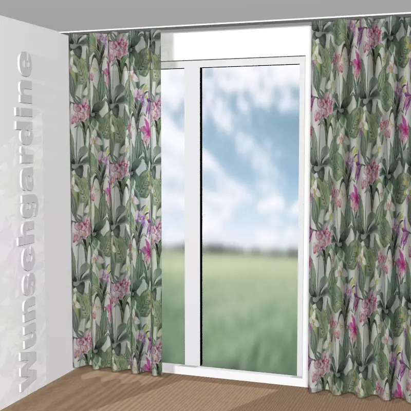Wellenvorhang aus Orchid JA8034-061