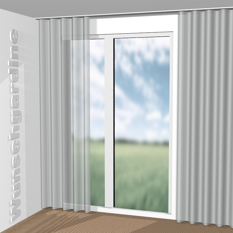 Wellenvorhang aus Pam JA6136-050