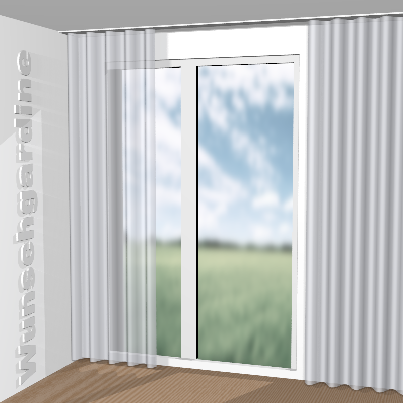 Wellenvorhang aus Pam JA6136-070