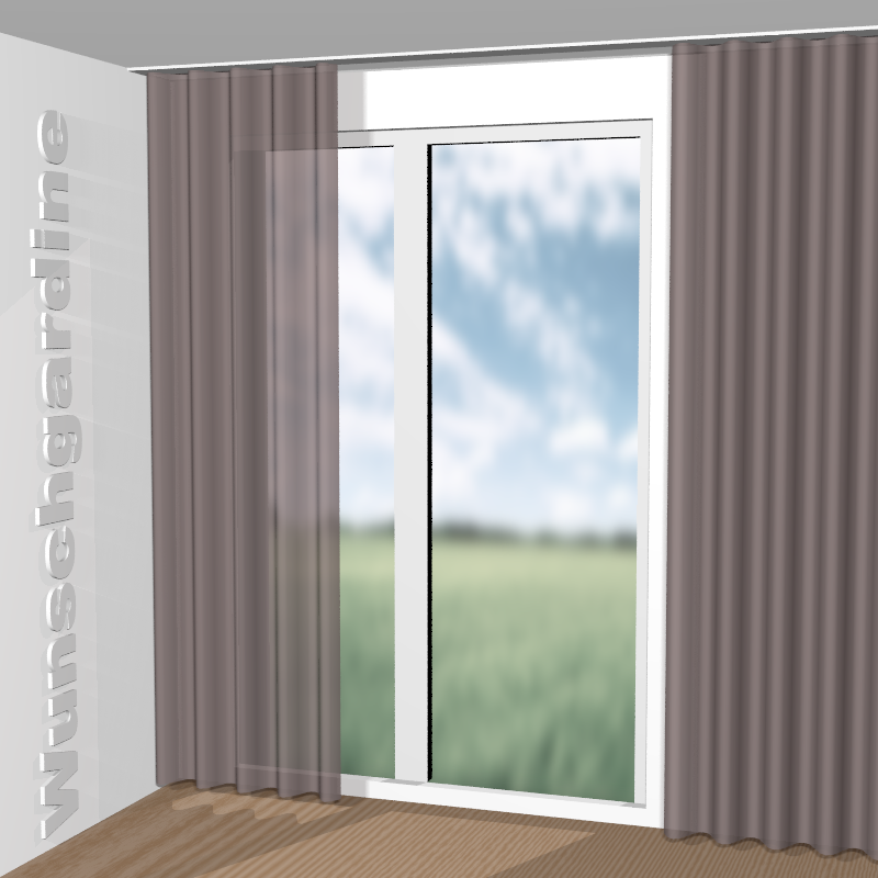 Wellenvorhang aus Pam JA6136-080