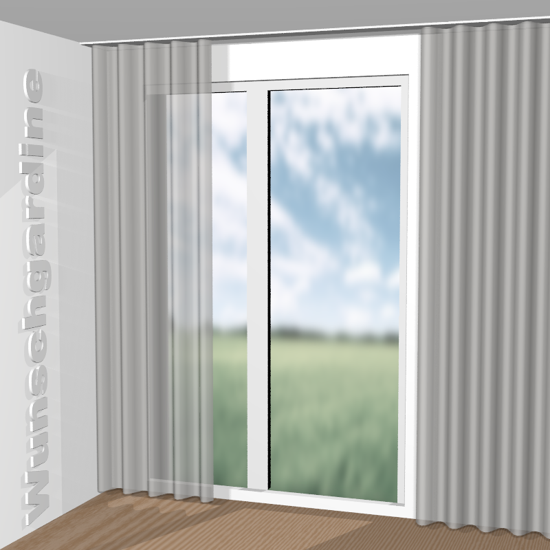 Wellenvorhang aus Pam JA6136-091