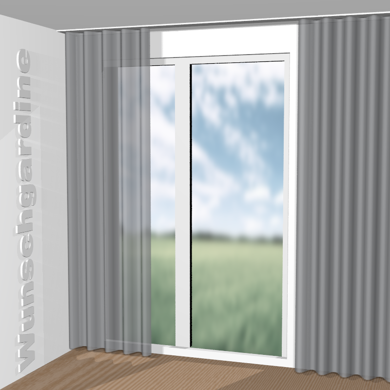 Wellenvorhang aus Pam JA6136-093