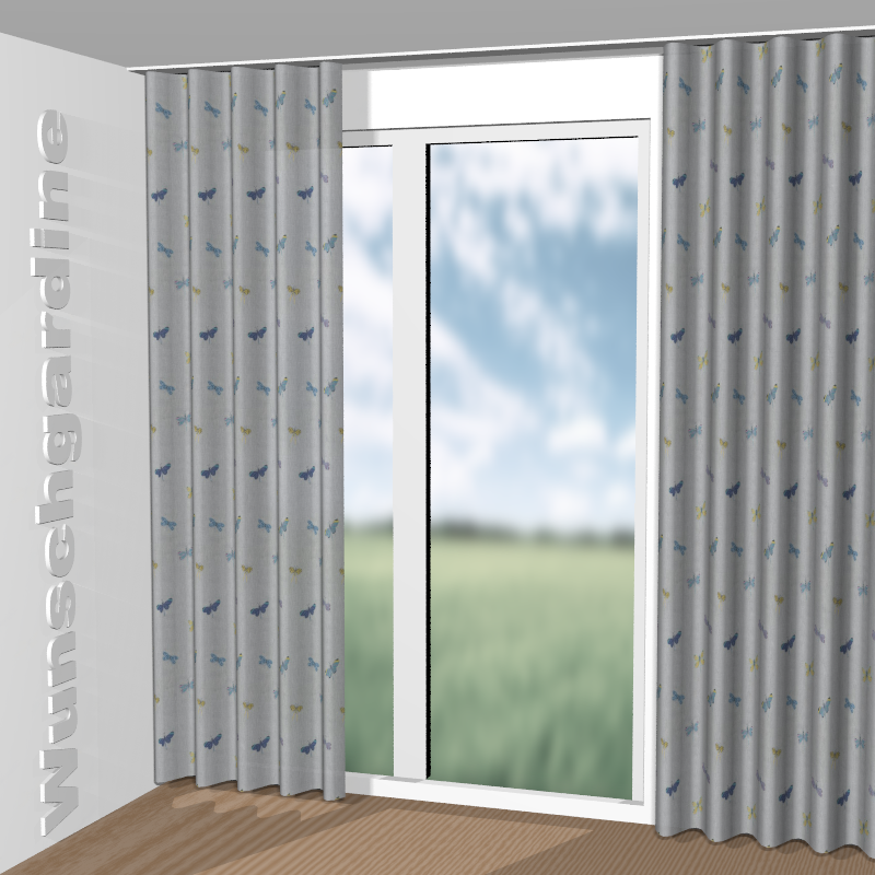Wellenvorhang aus Papillon JA7167-050