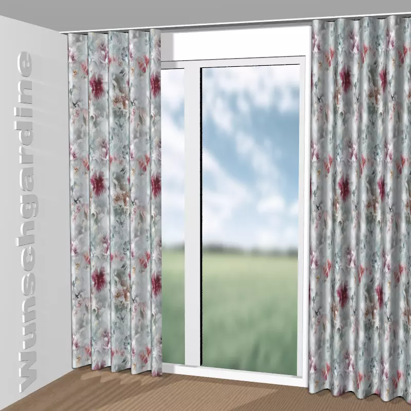 Wellenvorhang aus Paradise Fr Dimout GS8001-030