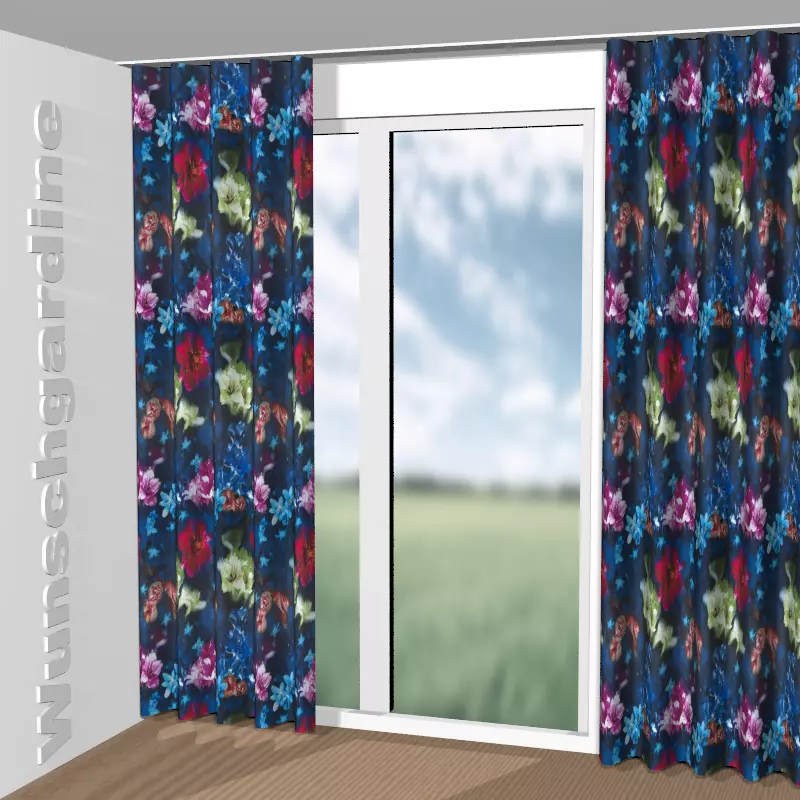 Wellenvorhang aus Paradise Fr Dimout GS8001-050