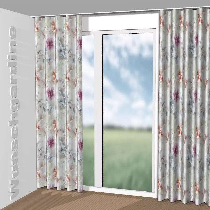 Wellenvorhang aus Paradise Fr Dimout GS8001-070