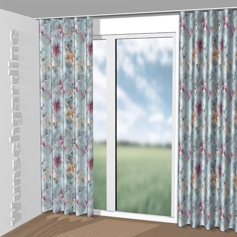 Wellenvorhang aus Paradise Fr Dimout GS8001-080