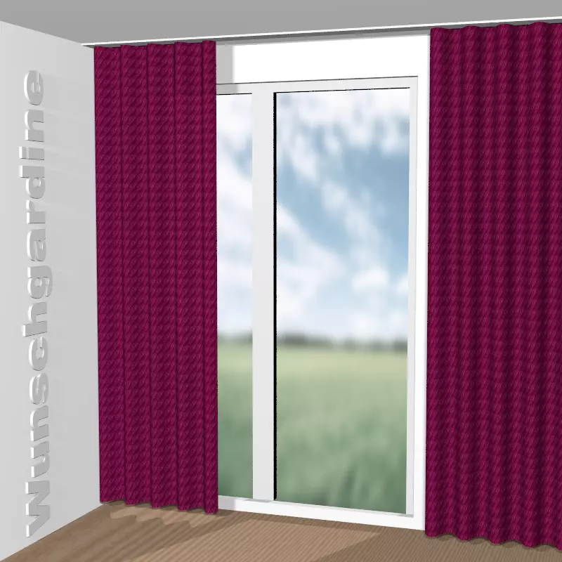 Wellenvorhang aus Perino Velvet CA1494/067