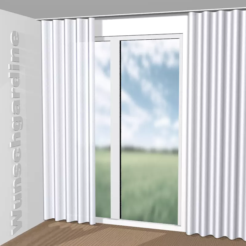 Wellenvorhang aus Perino Velvet CA1494/090