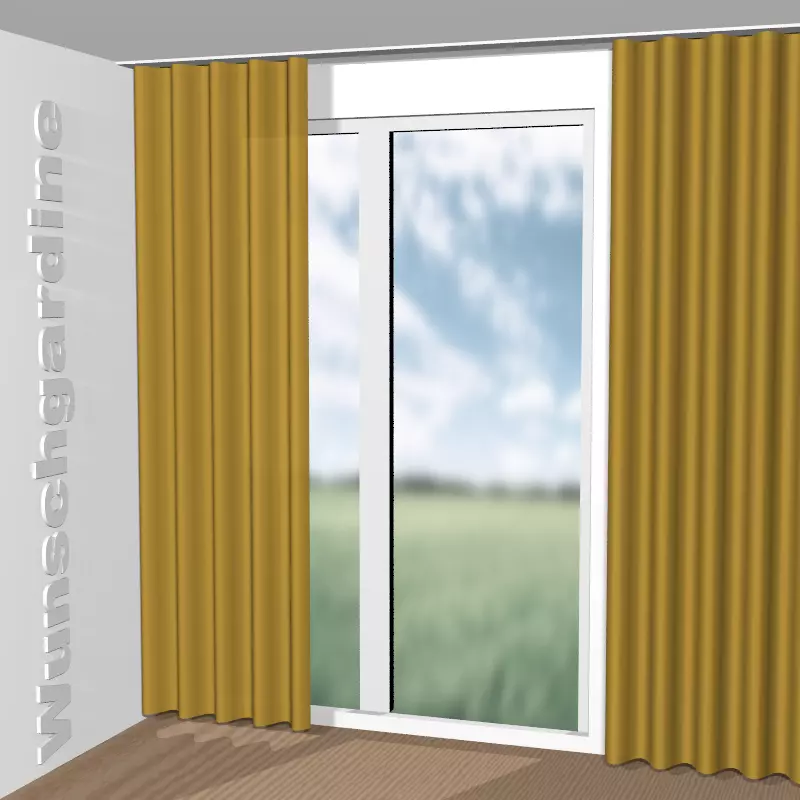 Wellenvorhang aus Punto Velvet CA1293/030