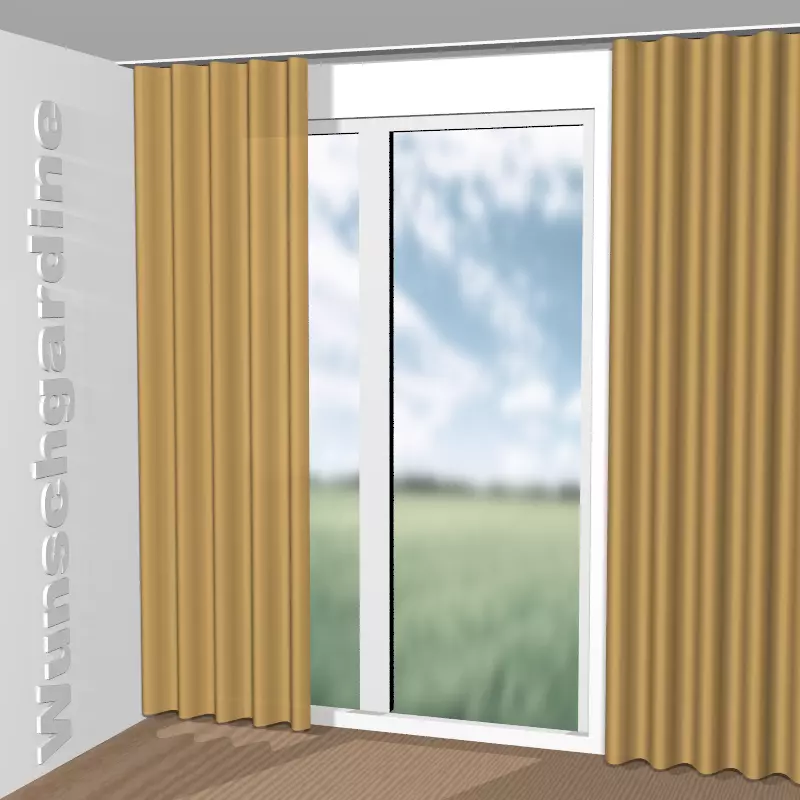 Wellenvorhang aus Punto Velvet CA1293/040