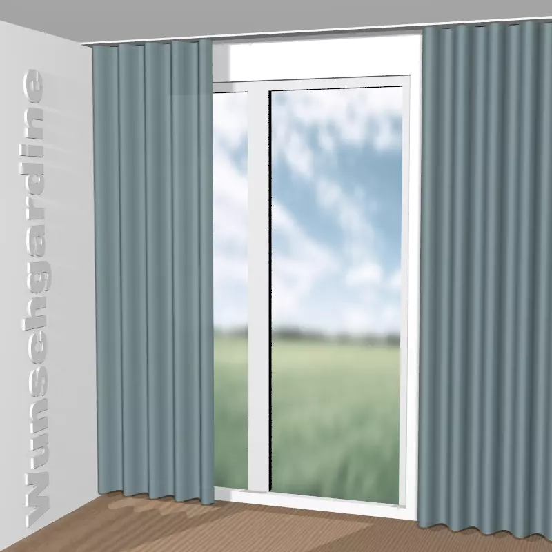 Wellenvorhang aus Punto Velvet CA1293/082