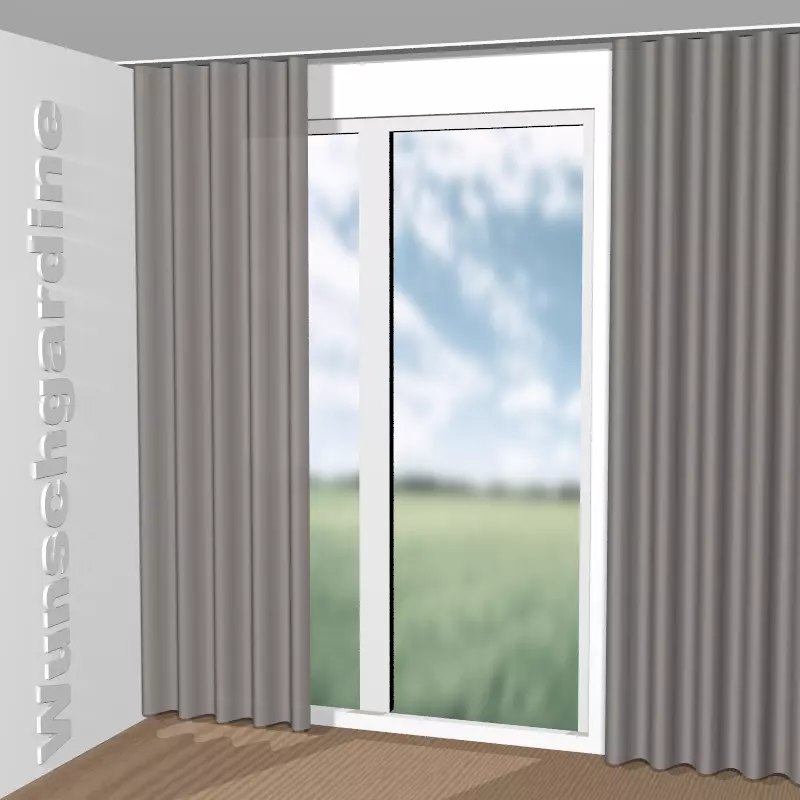 Wellenvorhang aus Punto Velvet CA1293/093