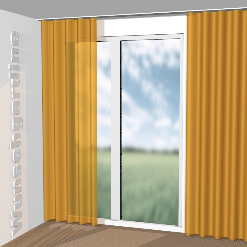 Wellenvorhang aus Rabane RE 19633-115