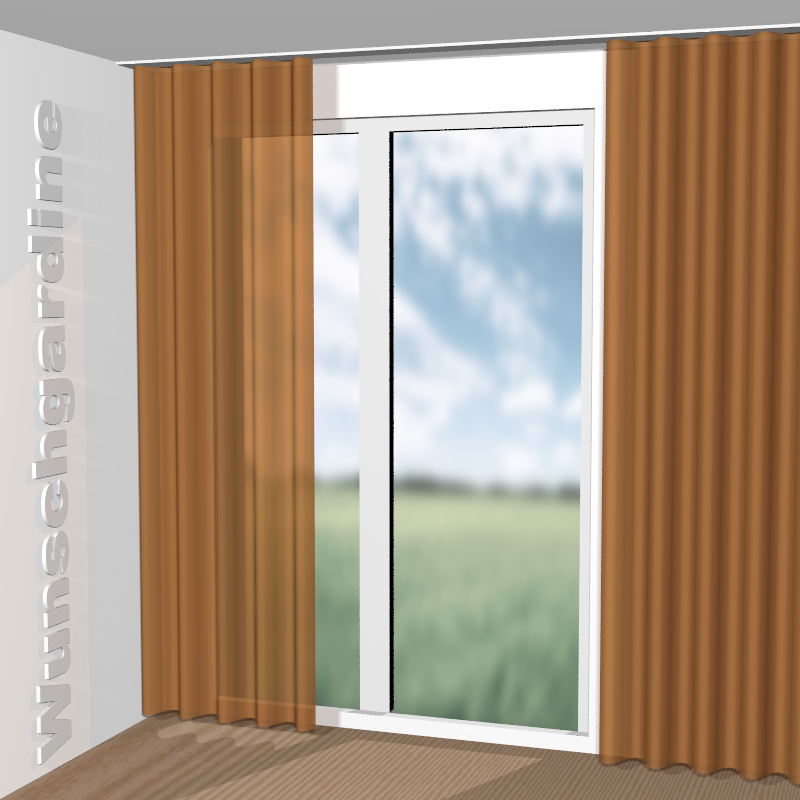 Wellenvorhang aus Rabane RE 19633-185