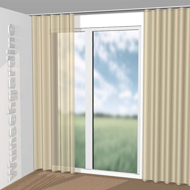 Wellenvorhang aus Rabane RE 19633-880