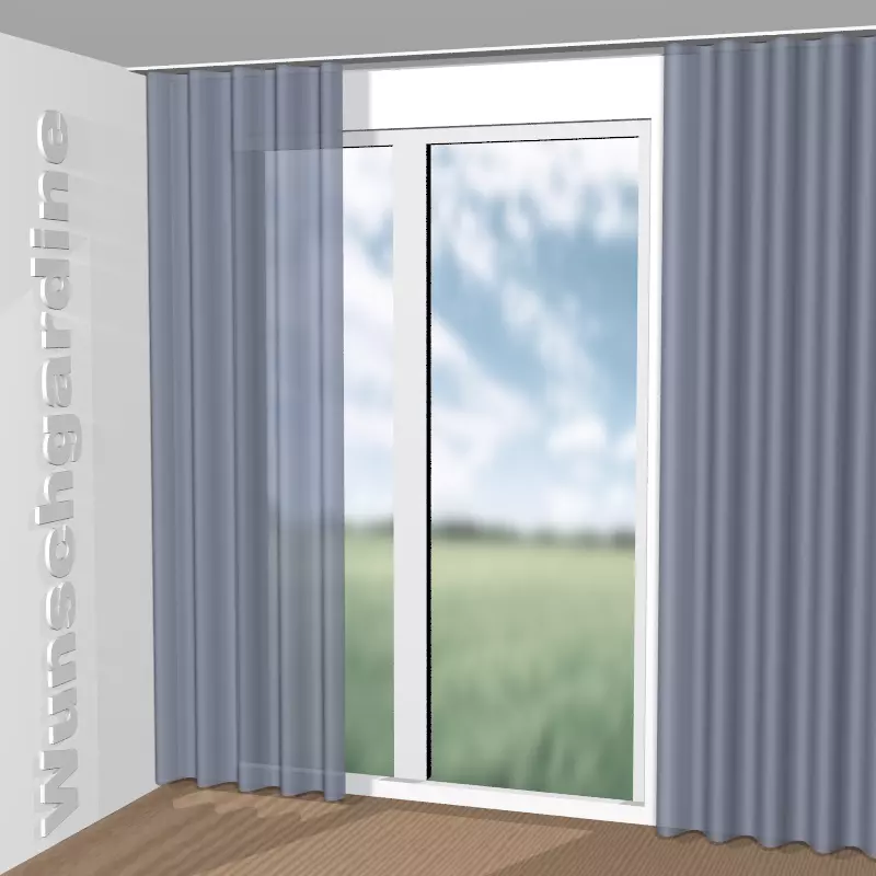 Wellenvorhang aus Rigato 9-6043-053