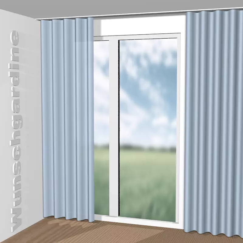 Wellenvorhang aus Rosy Linen CA1256/051