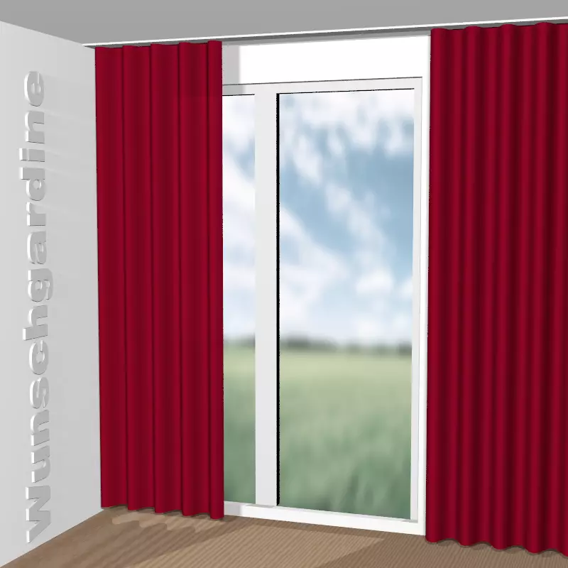 Wellenvorhang aus Royal Plain GS3003-011
