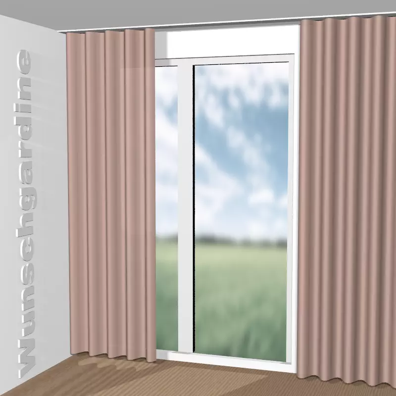 Wellenvorhang aus Royal Plain GS3003-063