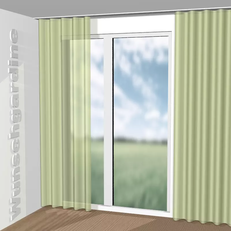 Wellenvorhang aus Sarah Eco JA6138-032