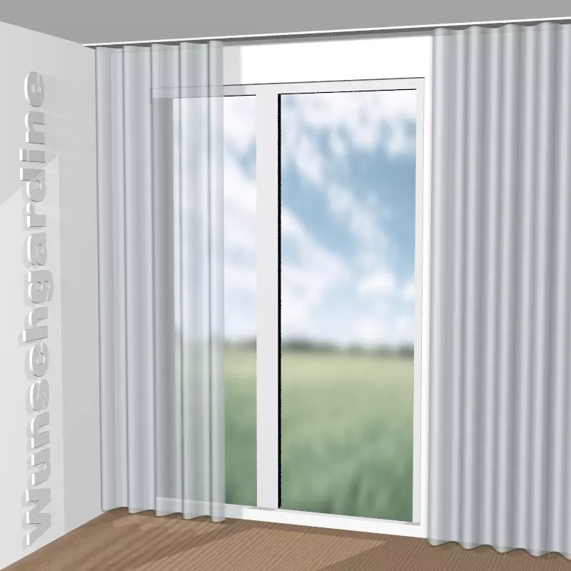 Wellenvorhang aus Sarah Eco JA6138-050