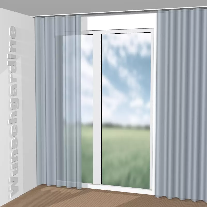 Wellenvorhang aus Sarah Eco JA6138-053