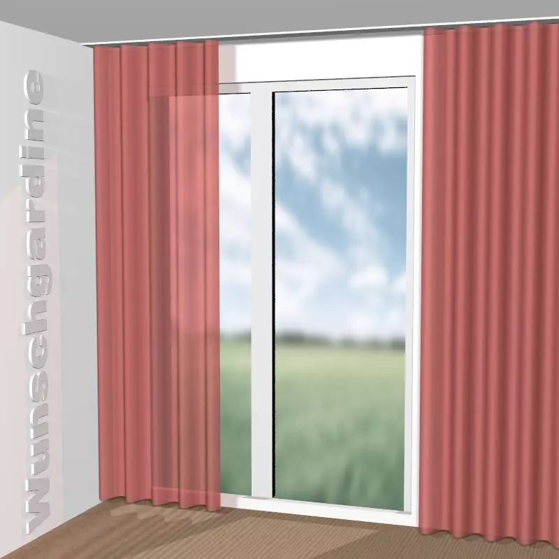 Wellenvorhang aus Sarah Eco JA6138-064