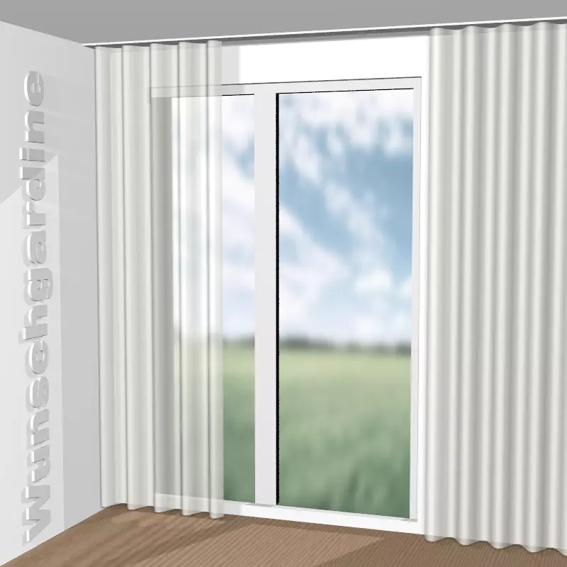 Wellenvorhang aus Sarah Eco JA6138-072