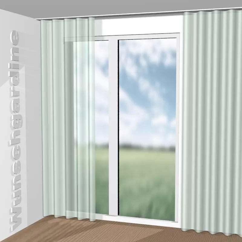 Wellenvorhang aus Sarah Eco JA6138-080