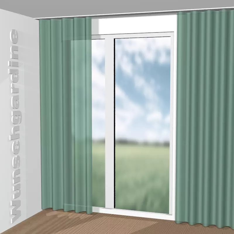 Wellenvorhang aus Sarah Eco JA6138-081